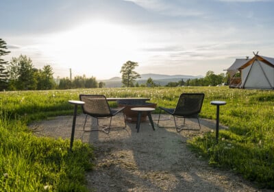 Mount Washington Suite at Under Canvas White Mountains.