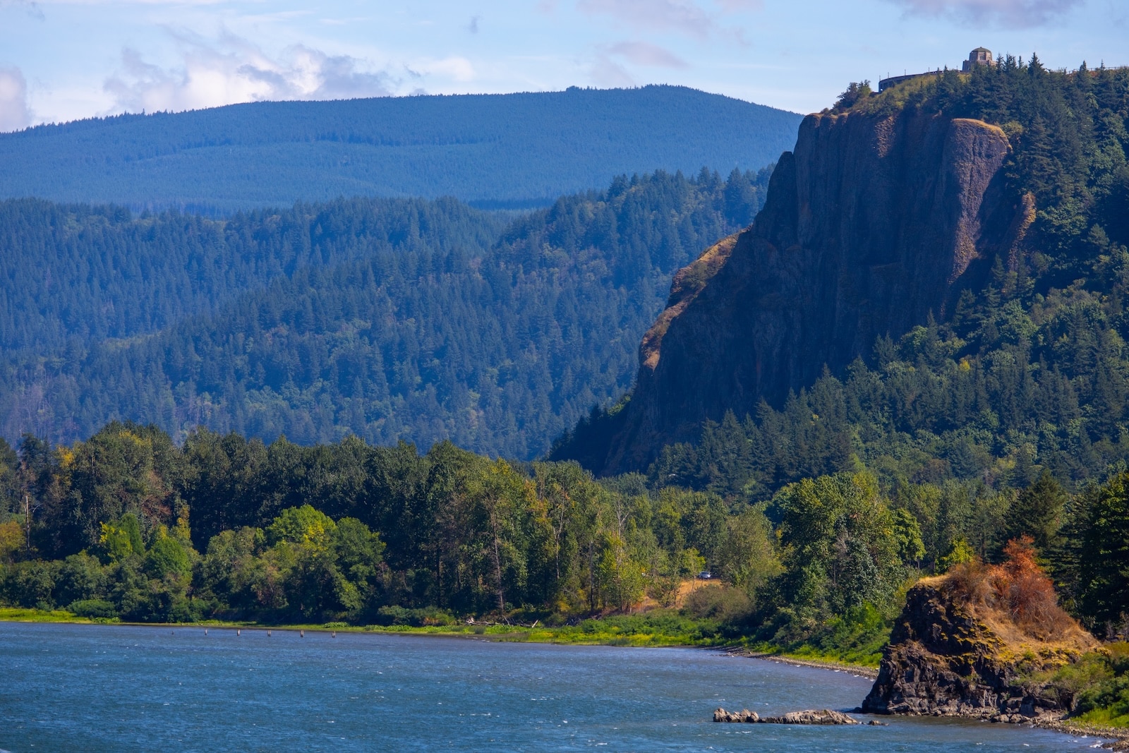 Scenic view of the Columbia River Gorge