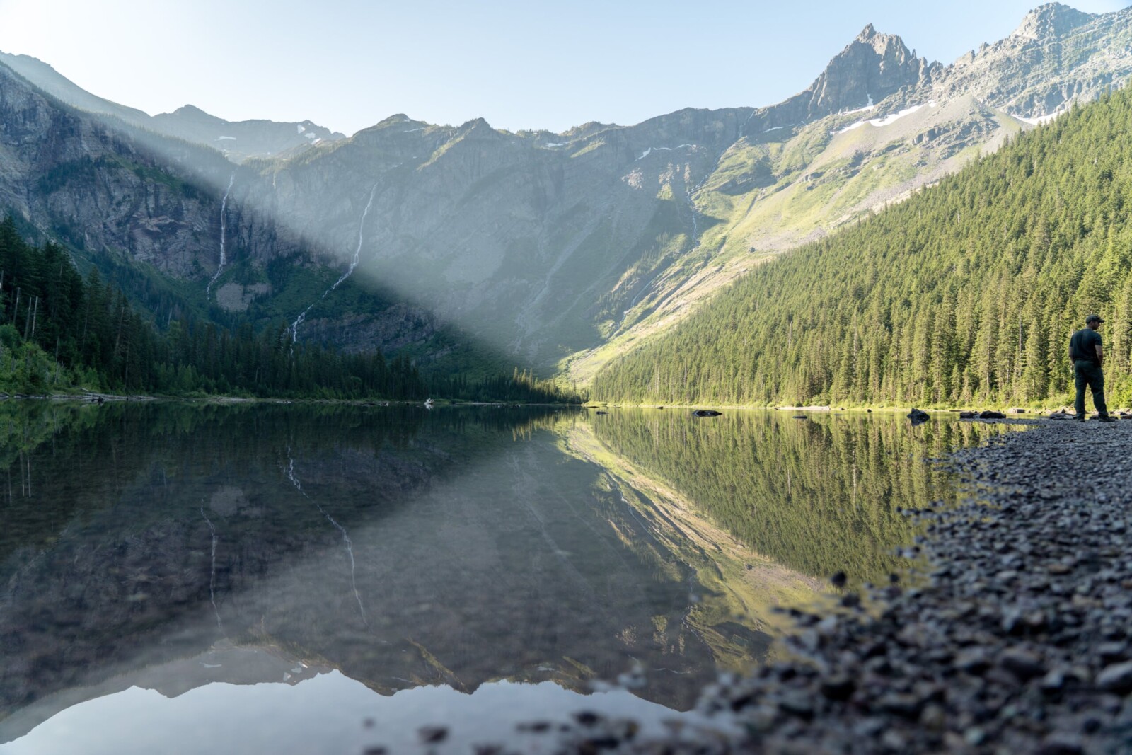 Avalanche lake in Glacie National Park