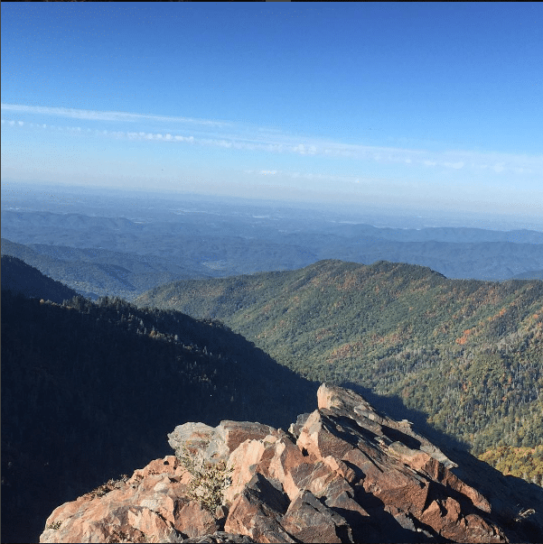 View from Charlies Bunion in Great Smoky Mountain National Park.