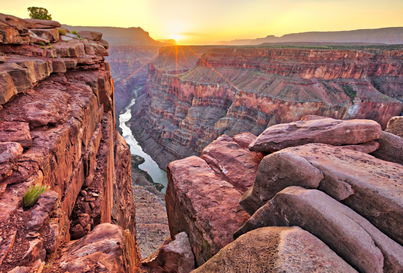 View of Grand Canyon and Colorado River