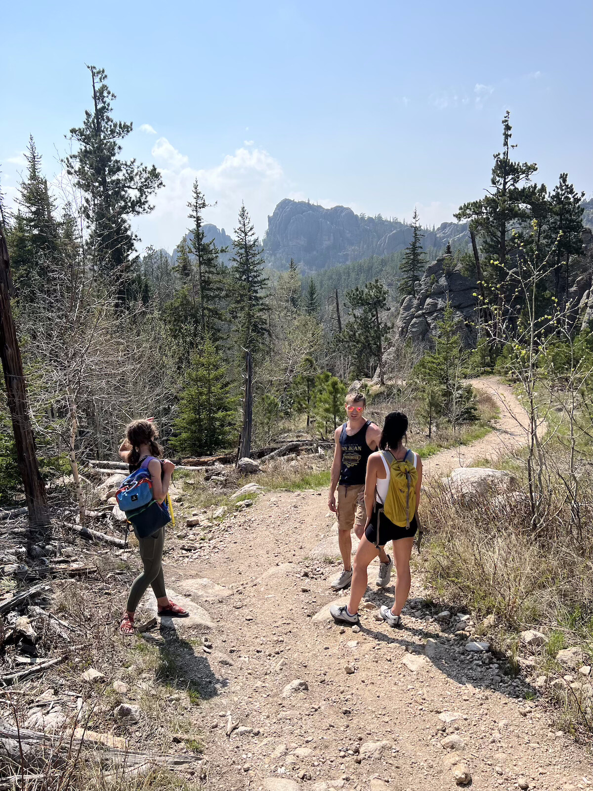 Group of hikers in the black hills.