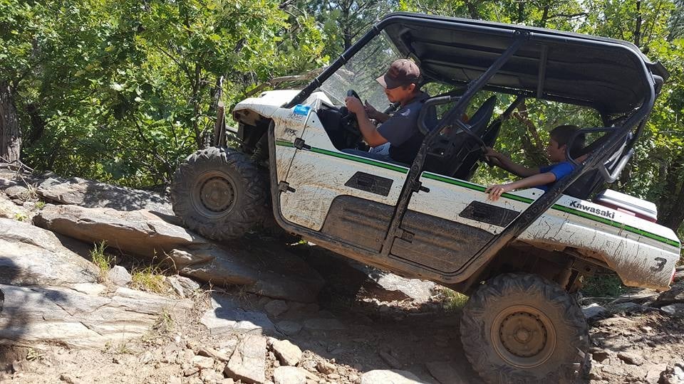 UTV rock-crawling in the Black Hills.