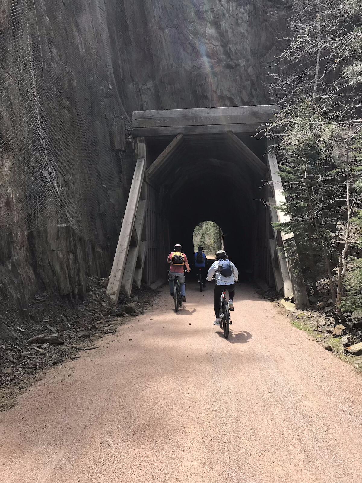 Biking the Michelson Trail in the Black Hills of South Dakota.