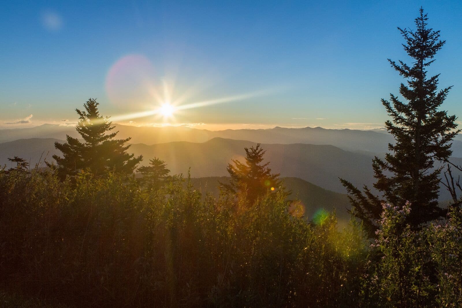 Sunset in Smoky Mountain National Park