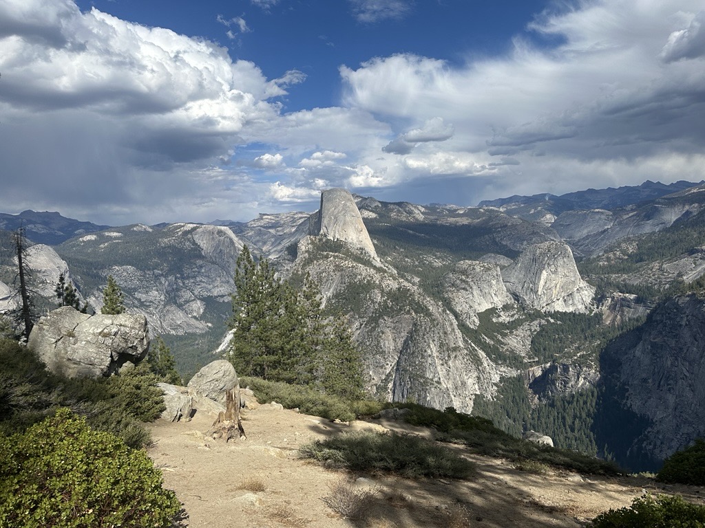 View of Yosemite from above.