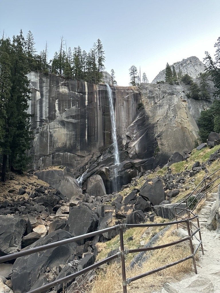 Waterfall in Yosemite.