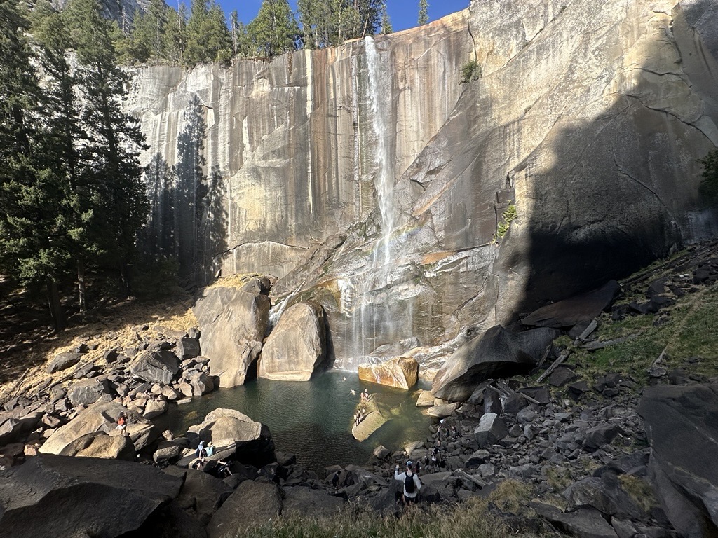 Waterfall in Yosemite.