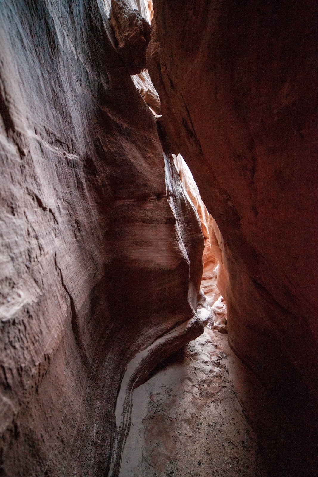 Slot canyon in Utah.