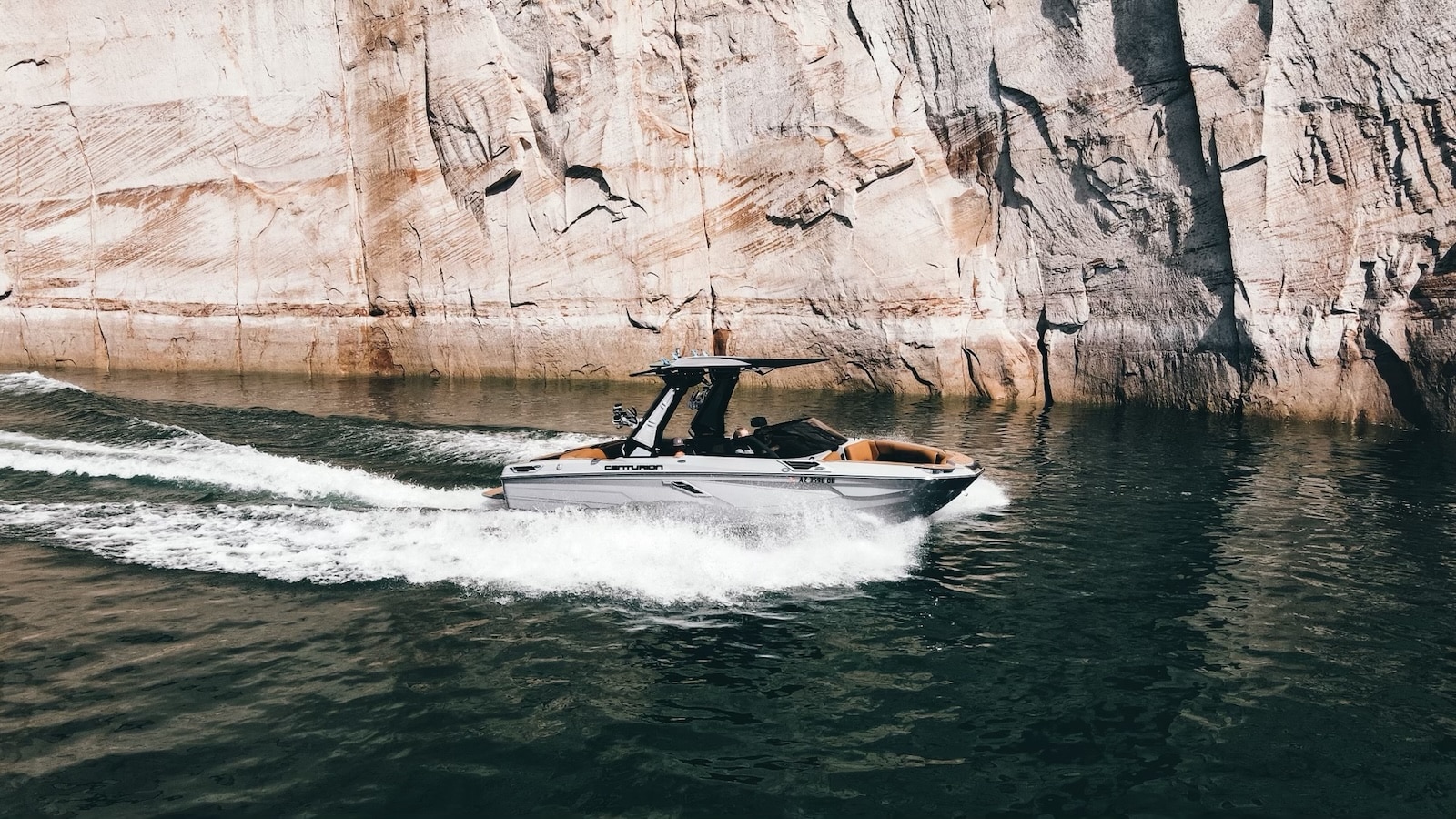 Boat on Lake Powell.