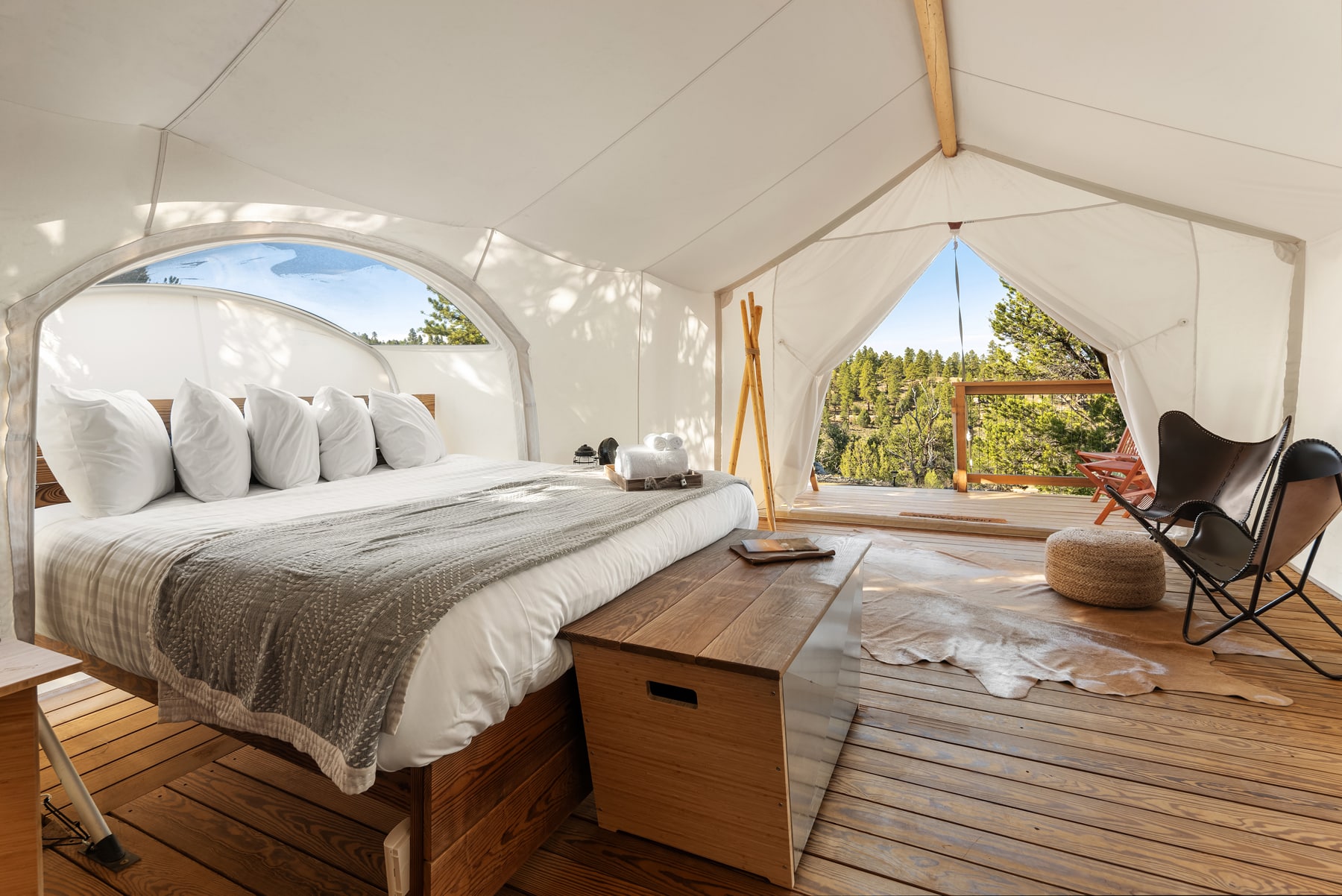 Stargazer tent at Under Canvas Santa Fe.
