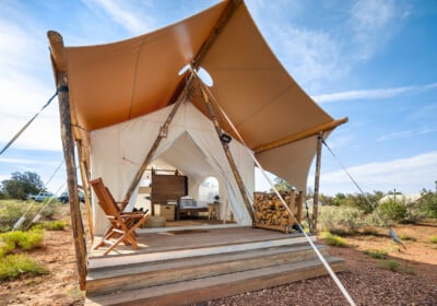 Stargazer tent at Under Canvas Santa Fe.
