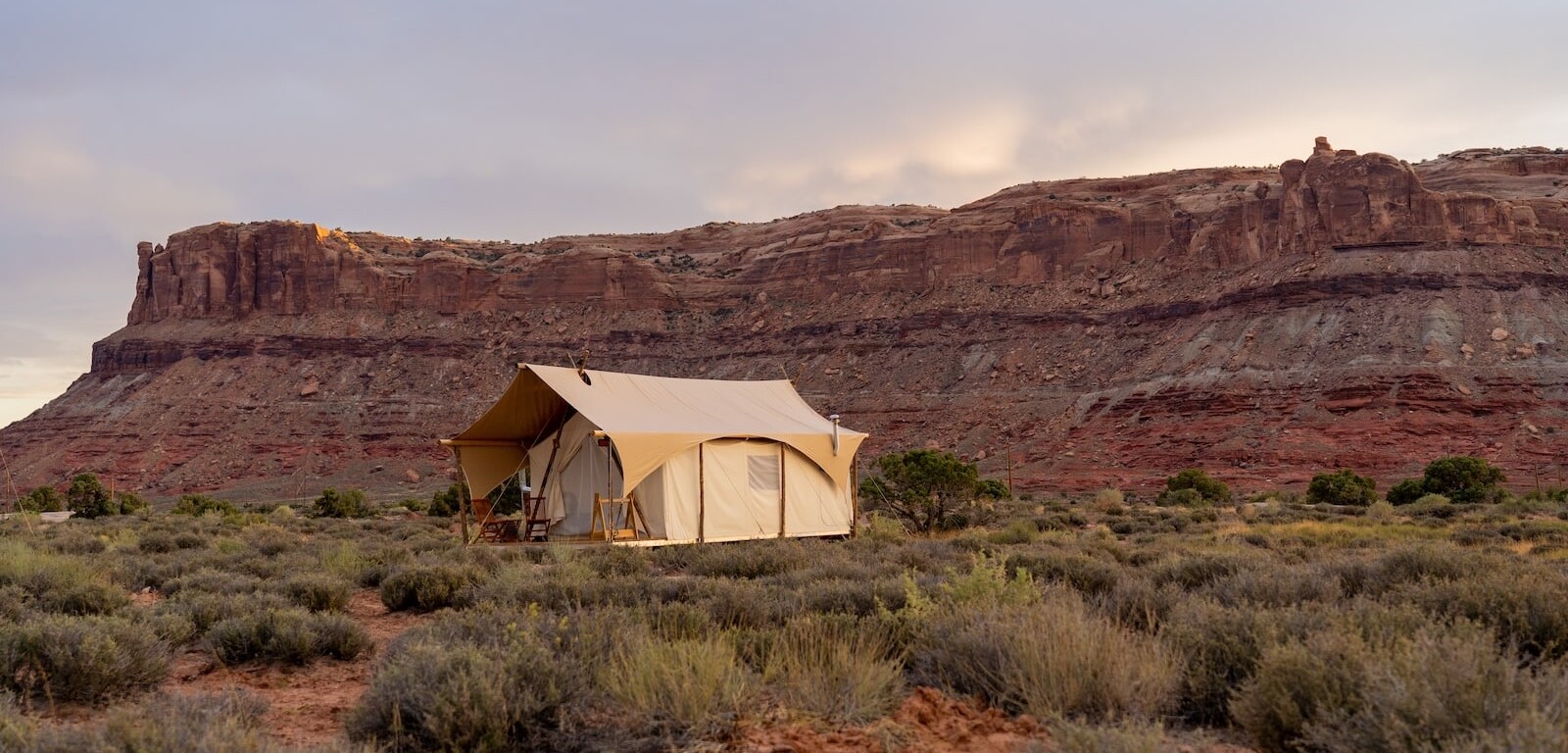 Under Canvas Moab under the night sky